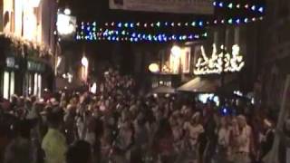 Garstang Victorian Christmas Festival  Batala Lancaster amp Calvos Stilt Walkers [upl. by Gracie220]