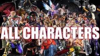 Tekken Tag Tournament 2  All Characters Roster Including Launch DLC [upl. by Anirahtak]