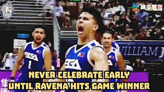 Kiefer Ravena GAME WINNER in IMPOSIBLE COMEBACK SGA [upl. by Cousin]