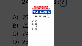 SSC CGL 2024 SSC GD RRB NTPC  reasoning analogy  reasoning analogy tricks shorts analogy [upl. by Elak]