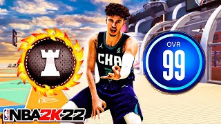 99 LAMELO BALL BUILD is UNGUARDABLE on NBA 2K22 [upl. by Karyl]