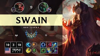 Swain Carry vs Twitch  NA Challenger Patch 1414 [upl. by Thrasher]