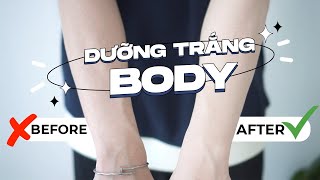 DƯỠNG TRẮNG BODY ĐÚNG CÁCH  KHÔNG DÙNG KEM TRỘN  HIỆU QUẢ NHANH SAU 1 ĐÊM  ĐƠN GIẢN và CỰC RẺ [upl. by Kempe]