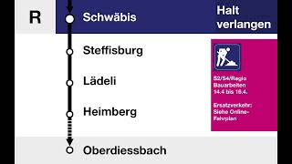 BLS Ansagen • Regio 66xx • Thun – Oberdiessbach [upl. by Narat569]