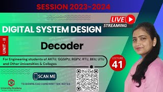 DSD41 Decoder  Binary Decoder in Digital Logic  2 to 4 line decoder Block Diagram and Truth Table [upl. by Tigram]