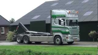 scania R500 V8 van het Goor containers laden [upl. by Nairoc]