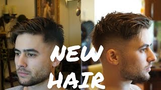 Modern Fringe Haircut  Easy Mens Summer Hairstyle 2018 [upl. by Anitniuq]