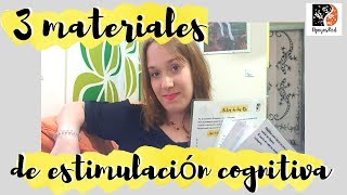 Tres MATERIALES para ESTIMULACIÓN COGNITIVA para adultos 🧠TERAPIA OCUPACIONAL [upl. by Corinne410]