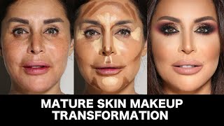 Mature Skin makeup Transformation by Samer KHouzami [upl. by Aecila918]