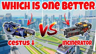 WR🔥 Cestus15 Nerf VS Incinerator Weapon Comparisons WAR ROBOTS [upl. by Nnaes23]