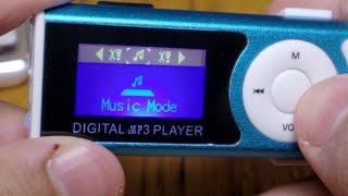 Cheap £3 Digital MP3 Player SD card LCD Review [upl. by Sutherlan]