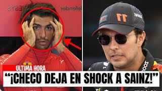 ¡CARLOS SAINZ TOTALMENTE ASUSTADO POR LA FURIA DE CHECO PÉREZ [upl. by Care]