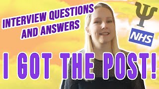 Another Successful Assistant Psychologist Interview  Questions Answers and Reflections D NHS [upl. by Herriott]