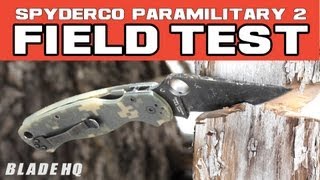 Spyderco Paramilitary 2 Field Test [upl. by Chloras830]