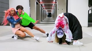 SCARY Halloween Prank On Friends [upl. by Seda]