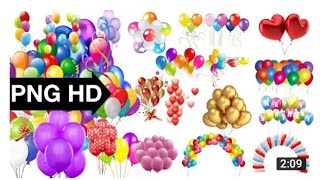 Birthday Balloons Png Image Pack Free Download by Apple Studio 2020 [upl. by Gerbold]