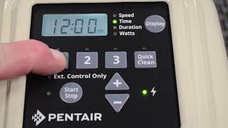 How to Program a Pentair SuperfloVS 342001 Pump [upl. by Ecnatsnok]