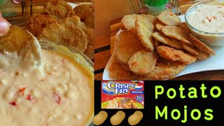 Crispy Potato Mojos with Easy Cheese Dipping Sauce [upl. by Katt538]