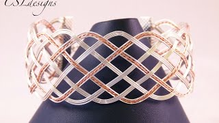 Open wire woven bracelet [upl. by Enortna]