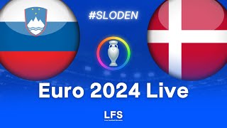 SLOVENIA 11 DENMARK  Euro 2024 Live [upl. by Sholom269]