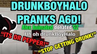 BadBoyHalo Gets Drunk and Pranks A6D DrunkBoyHalo [upl. by Enyrhtak]