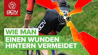 Wie man einen wunden Hintern vermeidet  Sitzprobleme beim Radfahren vorbeugen [upl. by Kalle]