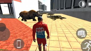 Indian bike driving 3d New update rinosores vs crocodile 🐊🐊 and New mission complete 💯💯💯✅✅ [upl. by Noyart]