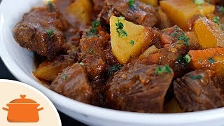 Como Fazer Carne de Panela com Batata  Receita Prática [upl. by Retsel]