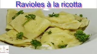 Raviole avec pâte fraîche et ricotta  recette de raviole farci facile [upl. by Ahselrak215]