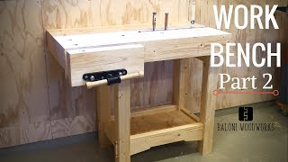 Woodworking Workbench Build  Part 2 [upl. by Christin]