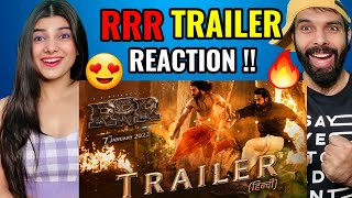 RRR Trailer Reaction Hindi  India’s Biggest Action  NTR Ram Charan Ajay Devgn  SS Rajamouli [upl. by Ainerol]