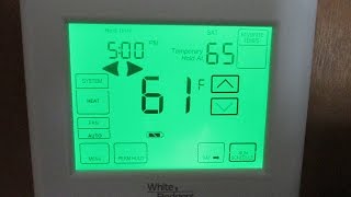 White Rodgers UP400 Universal Touchscreen Programmable Thermostat Review [upl. by Lielos]