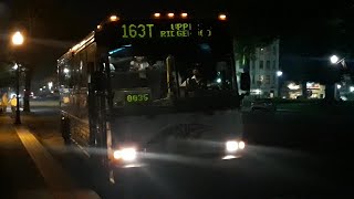 NJT 2002 MCI on Bus Route 163 arrives amp departs Van Neste Square Ridgewood Terminal [upl. by Schreck]