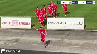 Montecchio Maggiore  Dolomiti Bellunesi 12  Gol e Highlights [upl. by Enoid]