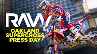 Oakland Supercross Press Day RAW [upl. by Lledra446]