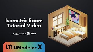 Lowpoly Isometric Room  UModeler X Tutorial for Beginners [upl. by Cooperstein]