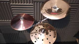 Zildjian A custom efx splash 10quot oriental china 12quot amp trashfomer 10quot comparación [upl. by Utley]