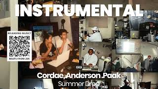 INSTRUMENTAL BEAT  Summer Drop  Cordae Anderson Paak [upl. by Tareyn]