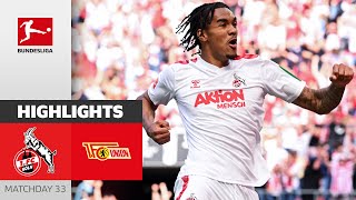 MADNESS Köln Stays Alive  1 FC Köln  Union Berlin 32  Highlights  Matchday 33 – Bundesliga [upl. by Burkitt227]