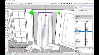 How to make curtain in SketchUp [upl. by Pendergast4]