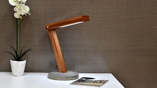 Diy LED Desk Lamp With Concrete Base [upl. by Hugon348]