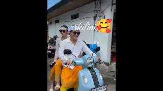 BONCENG NENG A IKI BIKIN NGAKAK BAWA MOTOR LINI🥰 rizkyfebian mahaliniraharja shorts [upl. by Egduj159]