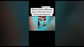 Rissas Family unfollows Quan after they breakup rissaandquan reactionvideo [upl. by Sirroned]