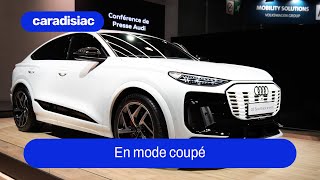 LAudi Q6 Sportback etron en mode coupé [upl. by Kieryt]