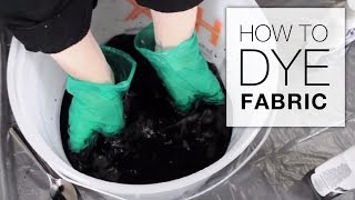 How to Dye Fabric Immersion Dye Technique Tutorial [upl. by Adaven]