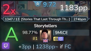 🔴 97⭐ 9MlCE  Foreground Eclipse  Storytellers Stories HDDT 9877 1  1183pp 2❌  osu [upl. by Adiari]