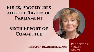 Senator Bellemare speaks about the 6th report of the Senate Rules Committee  October 3 2024 EN [upl. by Noiztneb]