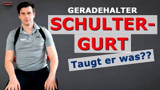 Geradehalter  Taugt ein Schultergurt etwas  Test mit verblüffendem Ergebnis [upl. by Noremak44]