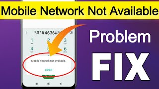 how to fix mobile network not available  fix mobile network not available android phone [upl. by Sande]