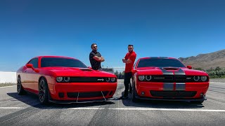 უტდ  Dodge Challenger SRT vs SRT HELLCAT  ჯოჯოხეთის კატა [upl. by Notyap]